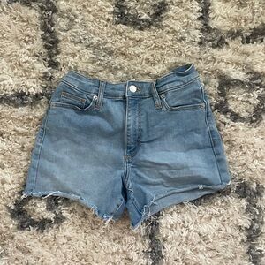 Universal Thread Blue Jean Shorts Frayed Distressed